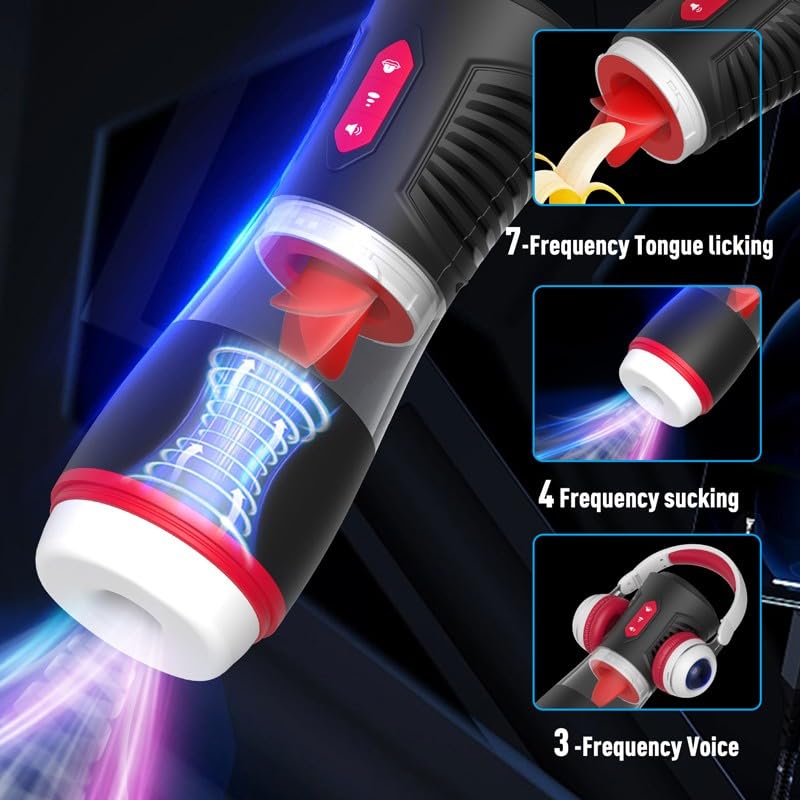 Gfdbhjer Practical Massage Tool, Men's Fully Automatic Leisure Fitness Product, Intelligent Telescopic Rotation