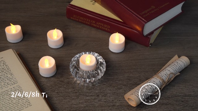 Image of JOSU Rechargeable Flameless Tea Lights Candles with Remote Timer, Battery Operated LED Tealight Candles with 2 x 6-Port USB-C Cable for Votive Wedding Table Centerpiece Home Aniversary Decor, 12-Pack