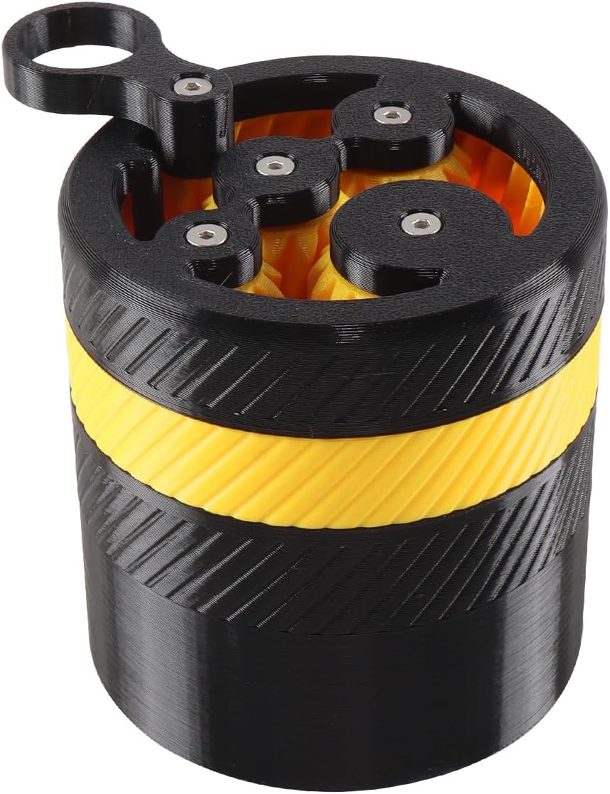 Espresso Distributor with Planetary Spinning Gear Design, Compatible with 58 Mm Handle, Essential Accessories for Espresso Machines, Yellow Black