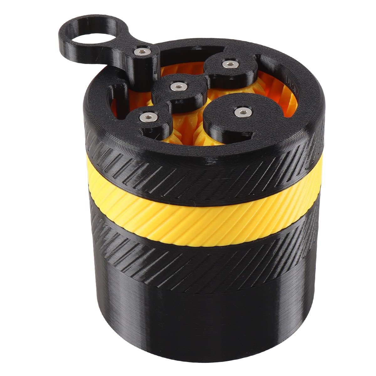 Espresso Distributor with Planetary Spinning Gear Design, Compatible with 58 Mm Handle, Essential Accessories for Espresso Machines, Yellow Black