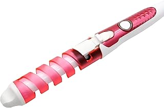 مكواة تجعيد الشعر للسيدات للاستخدام الاحترافي، مكواة تجعيد الشعر المقاومة للكهرباء الساكنة، فرشاة تجعيد الشعر المقاومة للحروق، أداة تصفيف الشعر بالحرارة الفورية تعمل بقوة 45 وات (وردى)