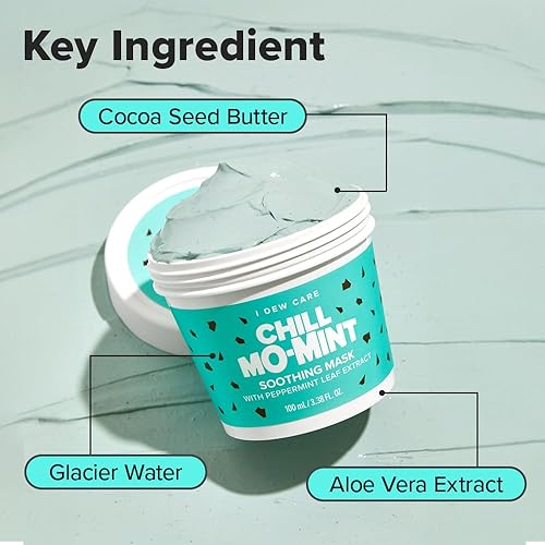 Miniatura 36 de I DEW CARE Mascarilla facial Wash Off – Cookie O' Glow Hidratante y purificante para la piel seca con mantequilla de semillas de cacao, mascarilla