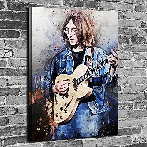 Poster John Lennon – Impression sur toile sans cadre – Décoration murale pour salon, chambre à coucher, décoration d’intérieur – 50 x 75 cm - Les Beatles, Paul McCartney, John Lennon, RIngo Starr, George Harrison Poster John Lennon - Impression sur toile sans cadre - Décoration murale pour salon, chambre à coucher, décoration d'intérieur - 50 x 75 cm – Image 7