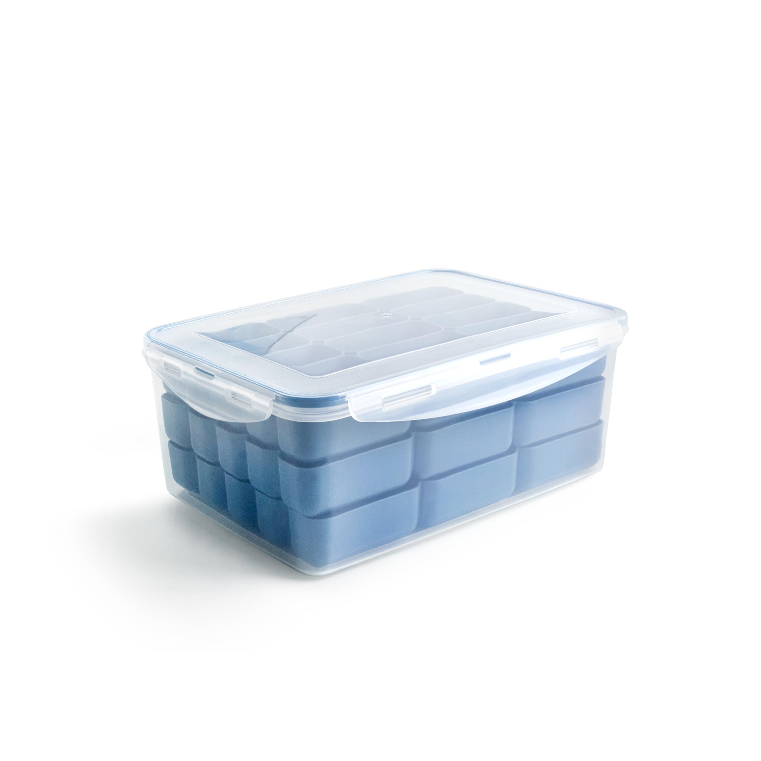 IBILI 686600 Contenedor para Almacenar Croquetas, Plástico Libre de BPA, 3 Bandejas Apilables para Almacenar 45 Croquetas