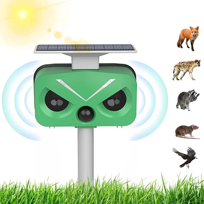 Répulsif pour Chat, Répulsif à ultrasons énergie Solaire, IP66 étanche