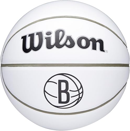 Wilson Mini baloncesto con autógrafo del equipo de la NBA - Brooklyn Nets