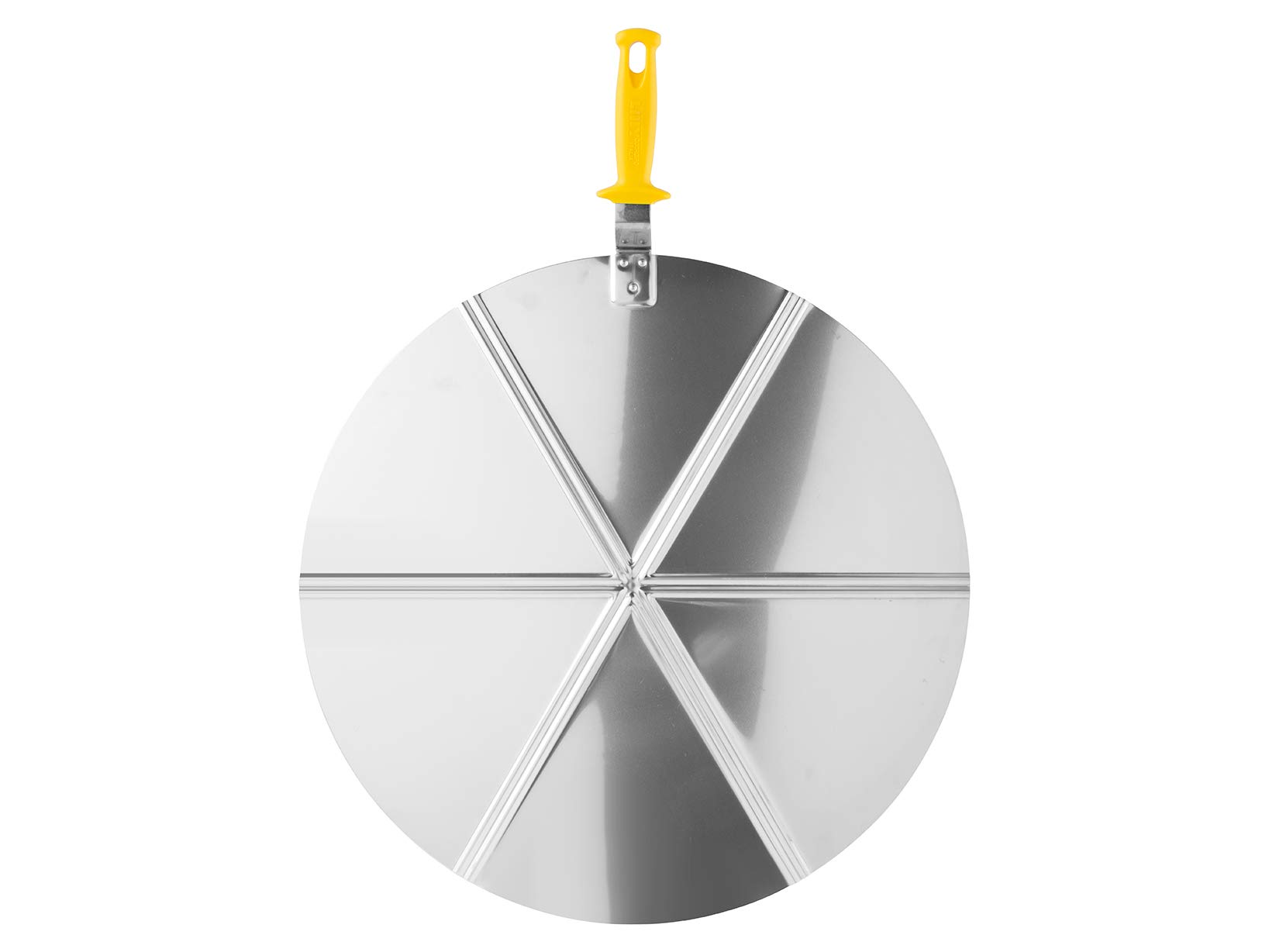 Chasse-pizza 6 portions acier 50 cm inoxydable