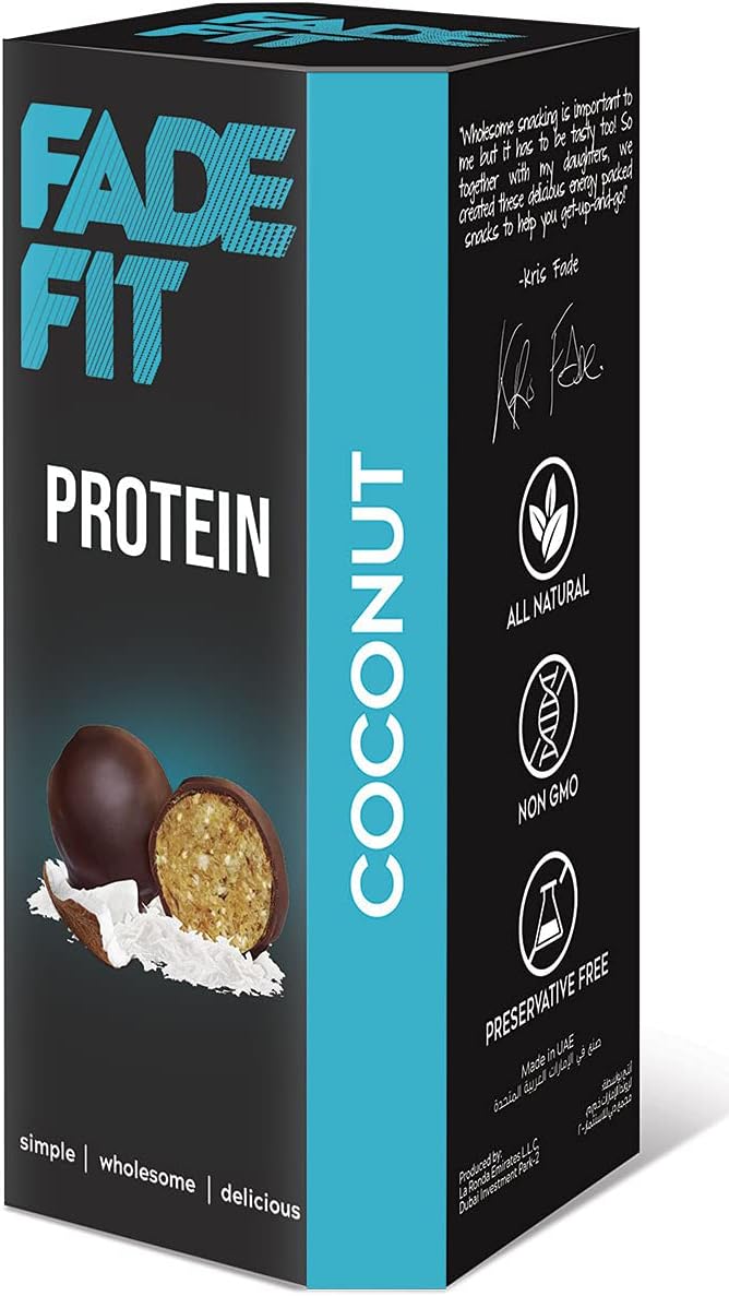 Coconut Protein Balls - 30g Gluten-Free Snack with 6.5g of Protein per Serving