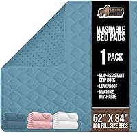 Vista 16 de GORILLA GRIP Almohadillas lavables, impermeables, reutilizables, de gran absorción, para incontinencia, a prueba de fugas, protector antideslizante