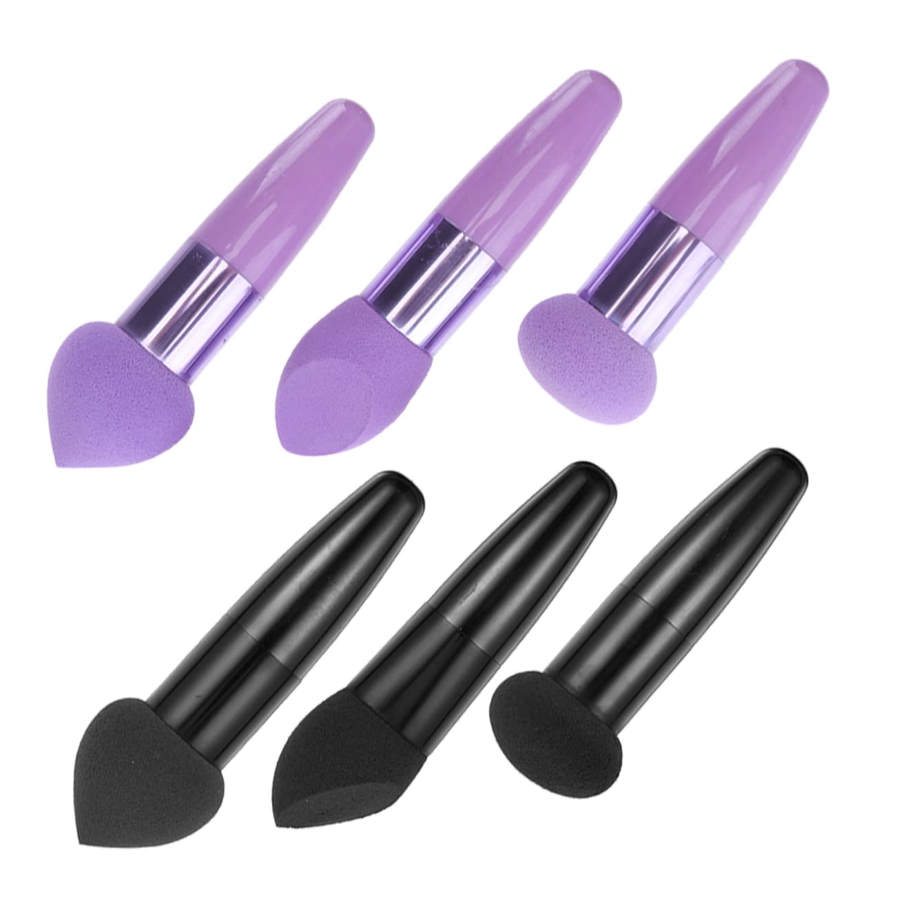 Penna per Trucco Spugna di Bellezza 6 Pezzi Set Portatile Resistente per Viso Fondotinta Cipria Correttore Uso Quotidiano e Professionale