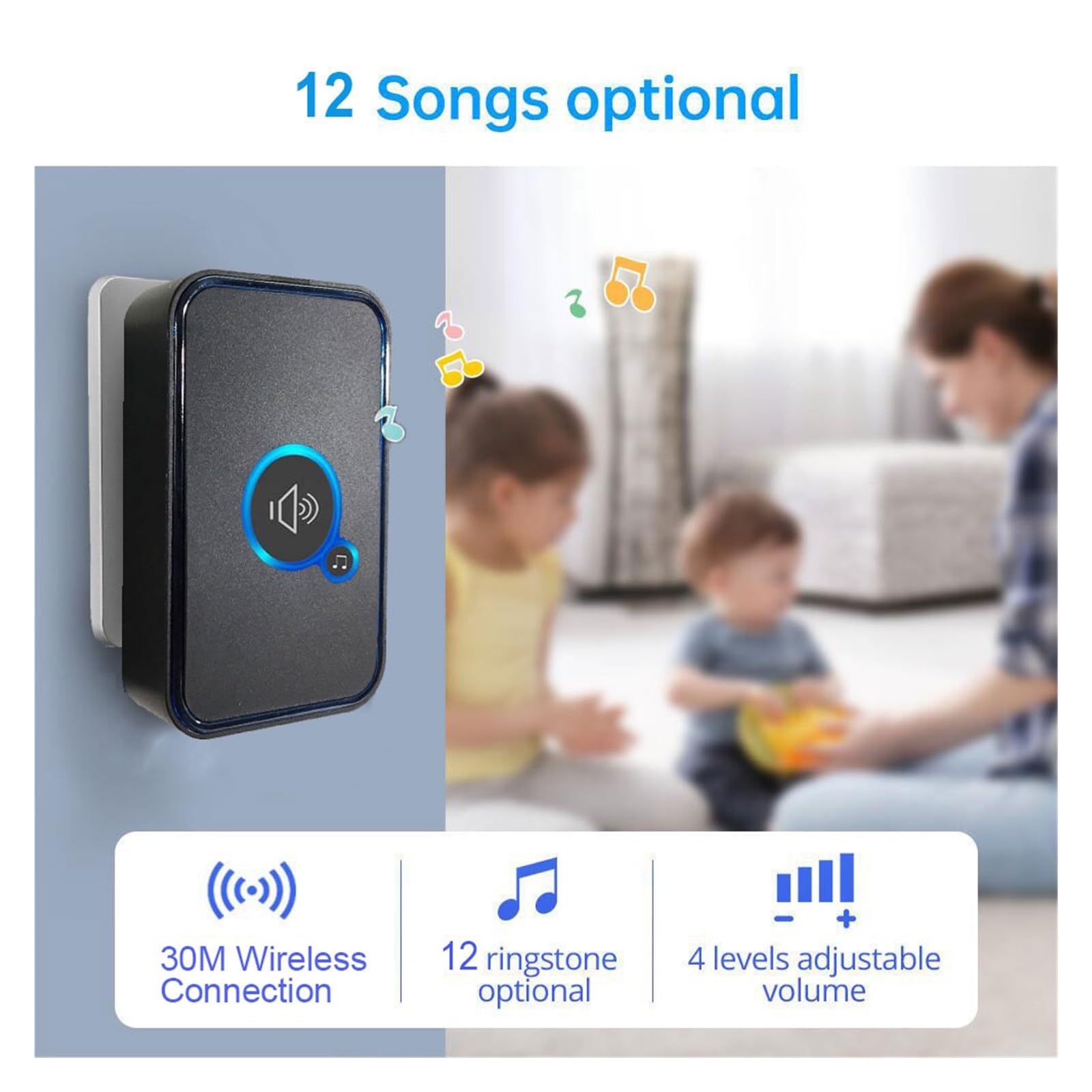 Aplikacja Tuya inteligentny POE IP wideodomofon WIFI wideodomofon dzwonek do drzwi WIFI dzwonek do drzwi kamera Alarm bezprzewodowa kamera ochrony 1080P (Color : W02)