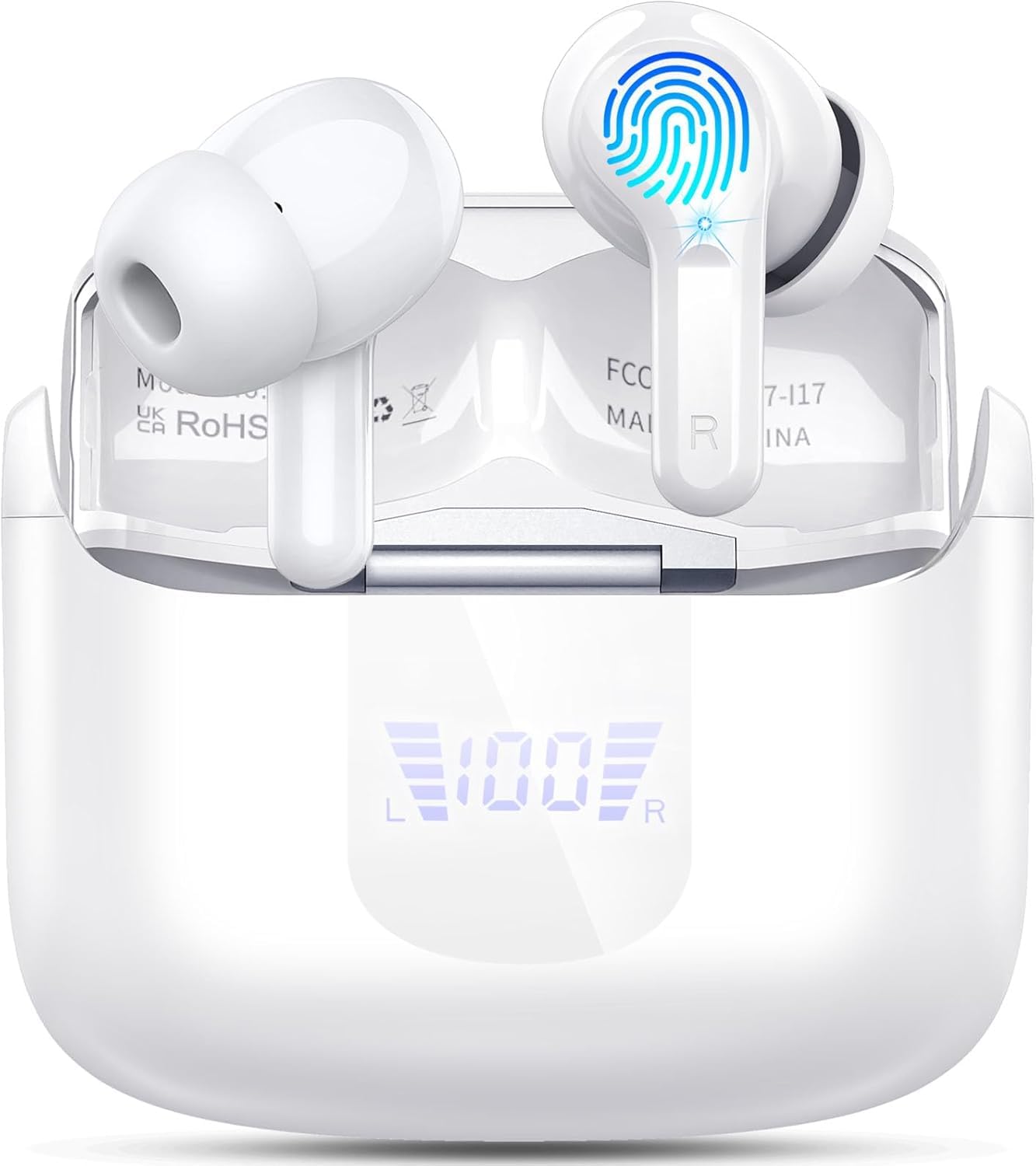 bluethooth earphones 4 hd noise cancelling mics ip7 waterproof