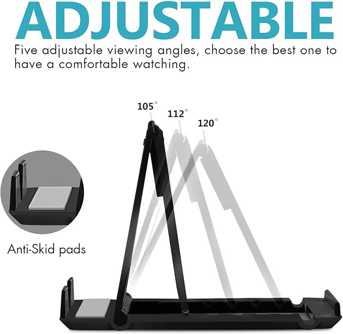 Soporte para Celular COOLOO 4 Pack, Ajustable Multiuso para Escritorio - Negro miniatura 4