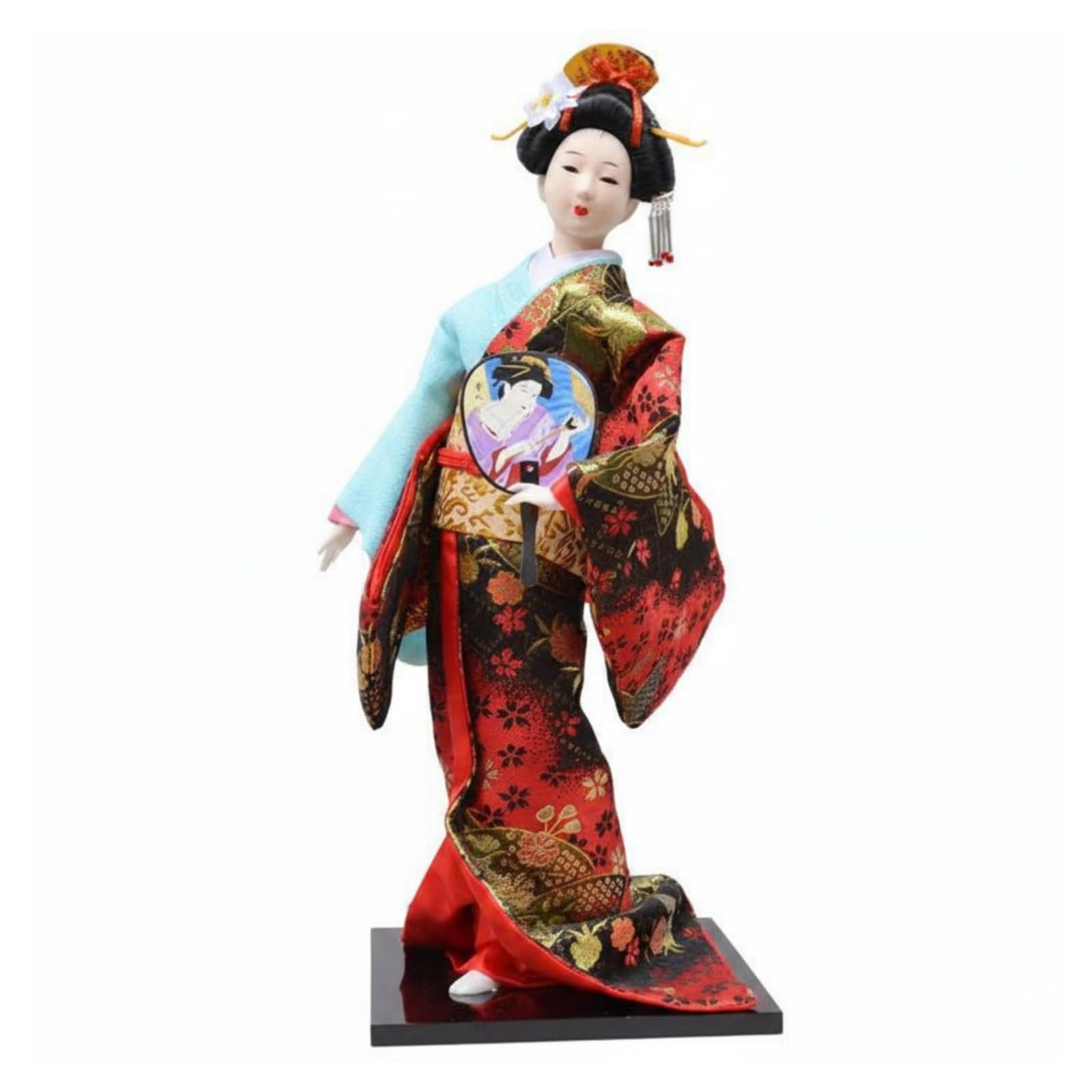 JAZZY PEARLS® Rectangular Base Kimono Doll Textile Clothing