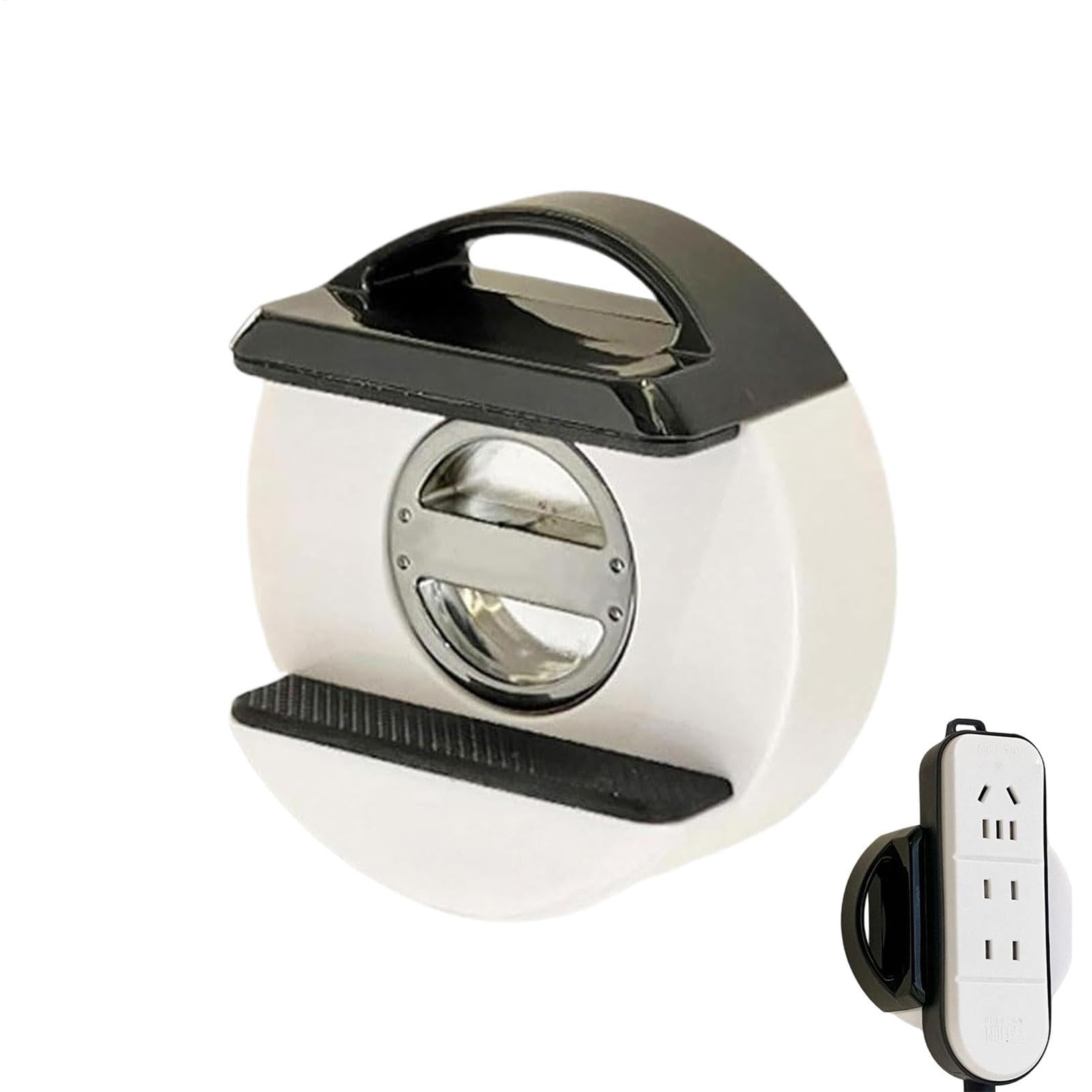 Power Strip Mounting Bracket | Rotating Suction Cup Socket Organizer | Household Plug Strip Organizer | For Office, Living Room, Dormitory, Hotel, Kitchen, Bedroom, Closet, Furniture