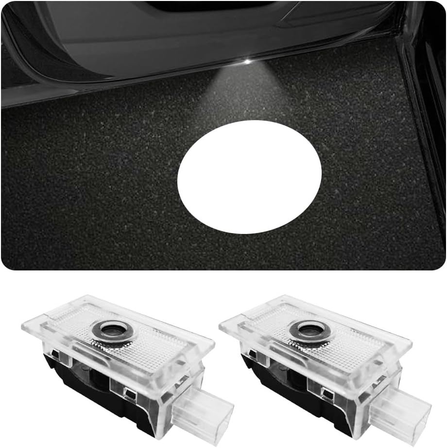 2PCS Custom Door Logo Lights Projector Compatible with 300 300C 300S 2005- Present LED Ghost Shadow Light Laser Puddle Lamp Car Accessories (Custom Logo)