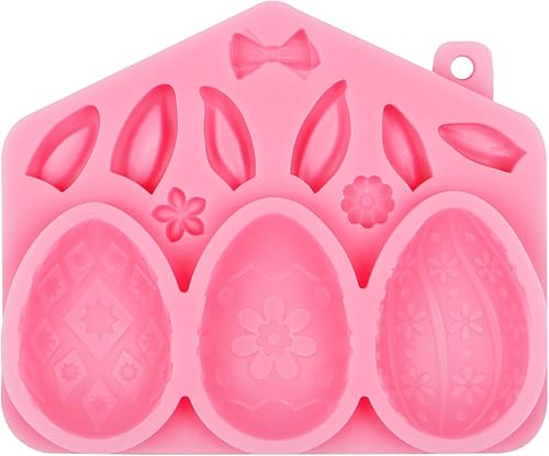Miniatura 9 de Molde de fondant de silicona de conejo de Pascua moldes de chocolate de flor de zanahoria para decoración de pasteles decoración de cupcakes