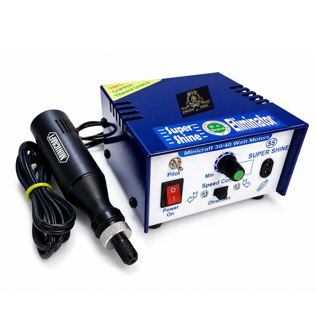 Johnson Tools 12V Minicraft Rotary Machine Drill Tool with Stabilizer and Speed Control For Multiple Uses