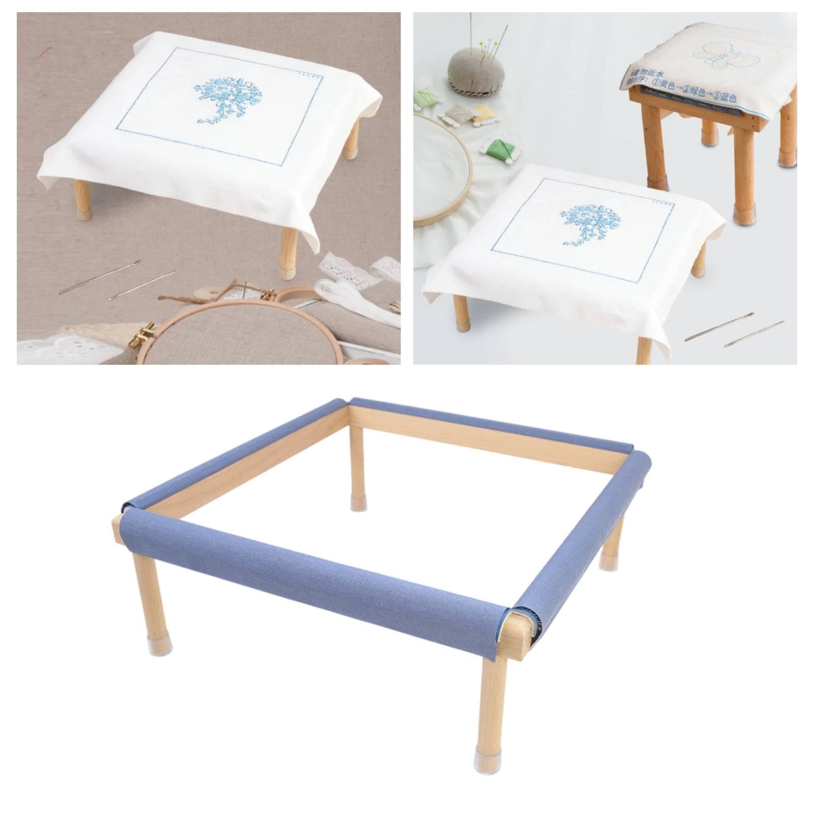 Milageto Bastidor Bordado, Bastidor, Cuadrado Madera para, Soporte para Costura, Soporte para Manualidades y, L