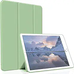 Capa para iPad Mini 1/2/3, leve, fina, com suporte triplo para hibernar/despertar, capa inteligente de TPU macio para iPad Mini 1ª/2ª/3ª geração de 7,9 polegadas, verde matcha
