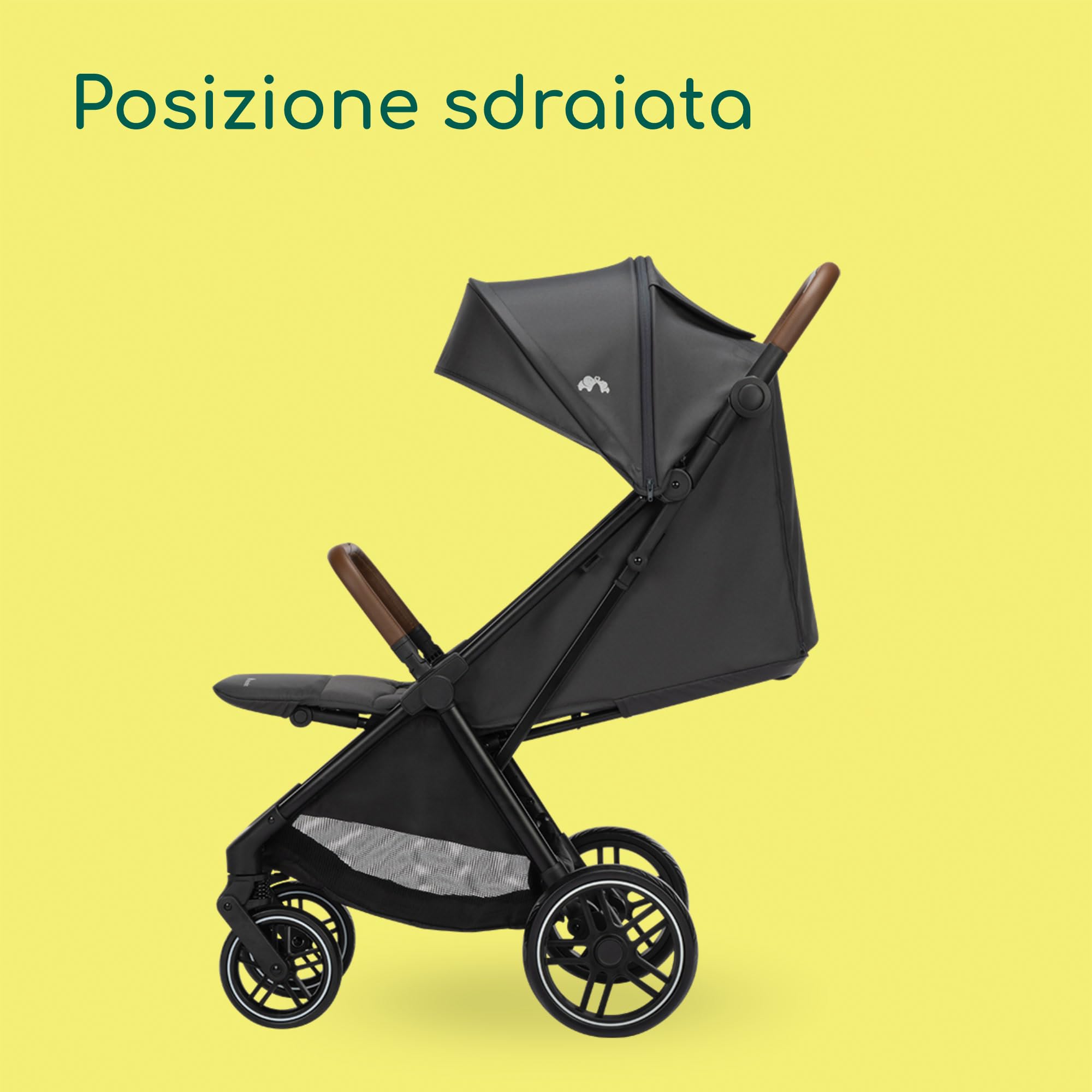 Bebeconfort Indra, Passeggino per Bambini 0-4 anni (22 kg), Chiusura Rapida Automatica, Passeggino Compatto Reclinabile, Sospensioni Integrate, Compatibile con Seggiolino Auto, Mineral Graphite