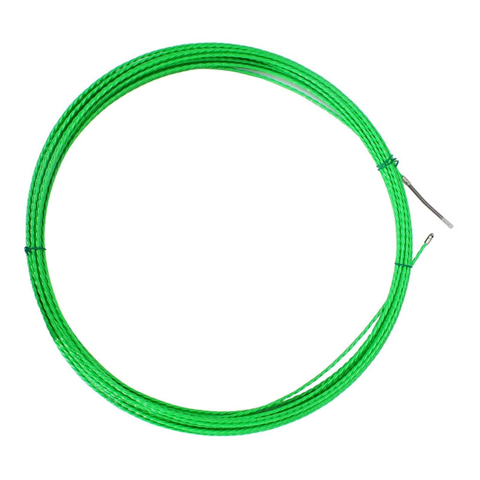 Extractor de cables de cinta pasacables, Extractor de Cable cinta fibra vidrio 4mm, herramienta ayuda roscado eléctrico alambre, 5m/15m/25m, 1 Uds(25m)