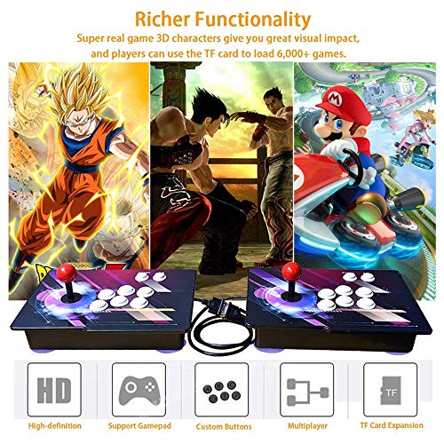 MOSTOP 3D & 2D Arcade Video Game Console 2680 Games in 1 Pandora's Box 180 3D Games 1080P HD 2 Players Arcade Machine with Double Joystick Support Expand 6000+ Games (2680 Colorful) - Thumbnail 4