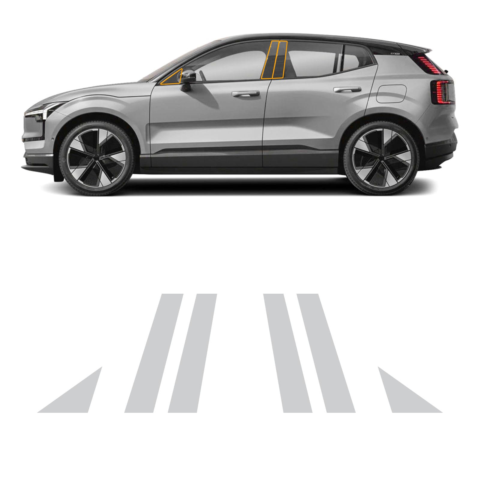 VOLVO EX30 ホイールカバー用プロテクションフィルム 20インチ４枚分 Amazon.co.jp: FDAIUN プロテクションフィルム ボルボ EX30 2023-2025