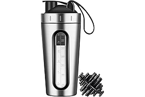 Super Leak-Proof Stainless Steel Protein Shaker Bottle