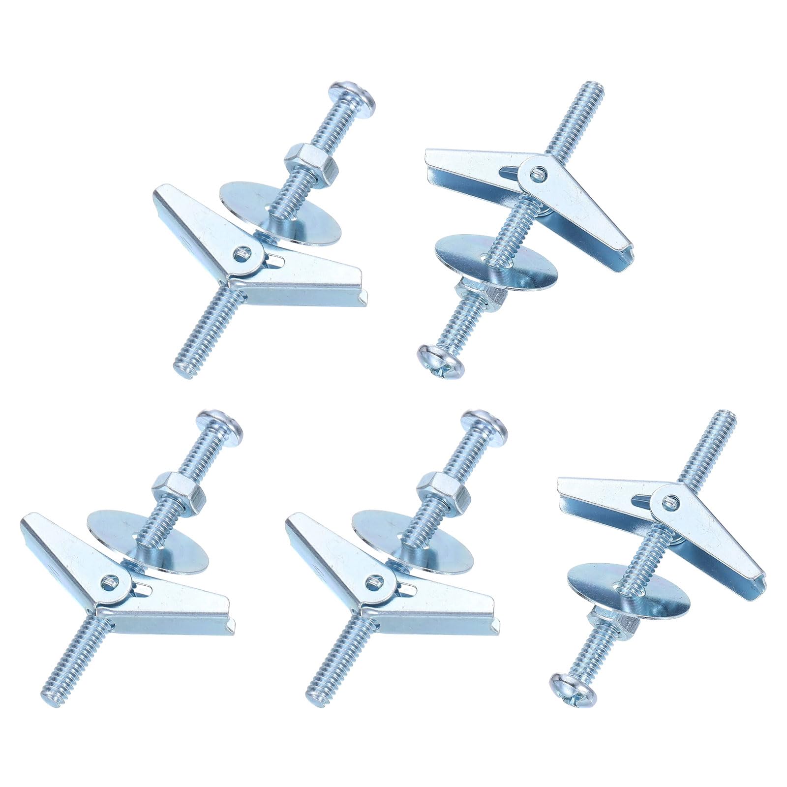 QUARKZMAN Kit di Assortimento Dadi Farfalla per Bulloni a Farfalla, 30 Set 1/4x3 Pollici Ancore a Farfalla con Dadi Farfalla, Dadi Esagonali, Rondelle, Ancore per Cartongesso