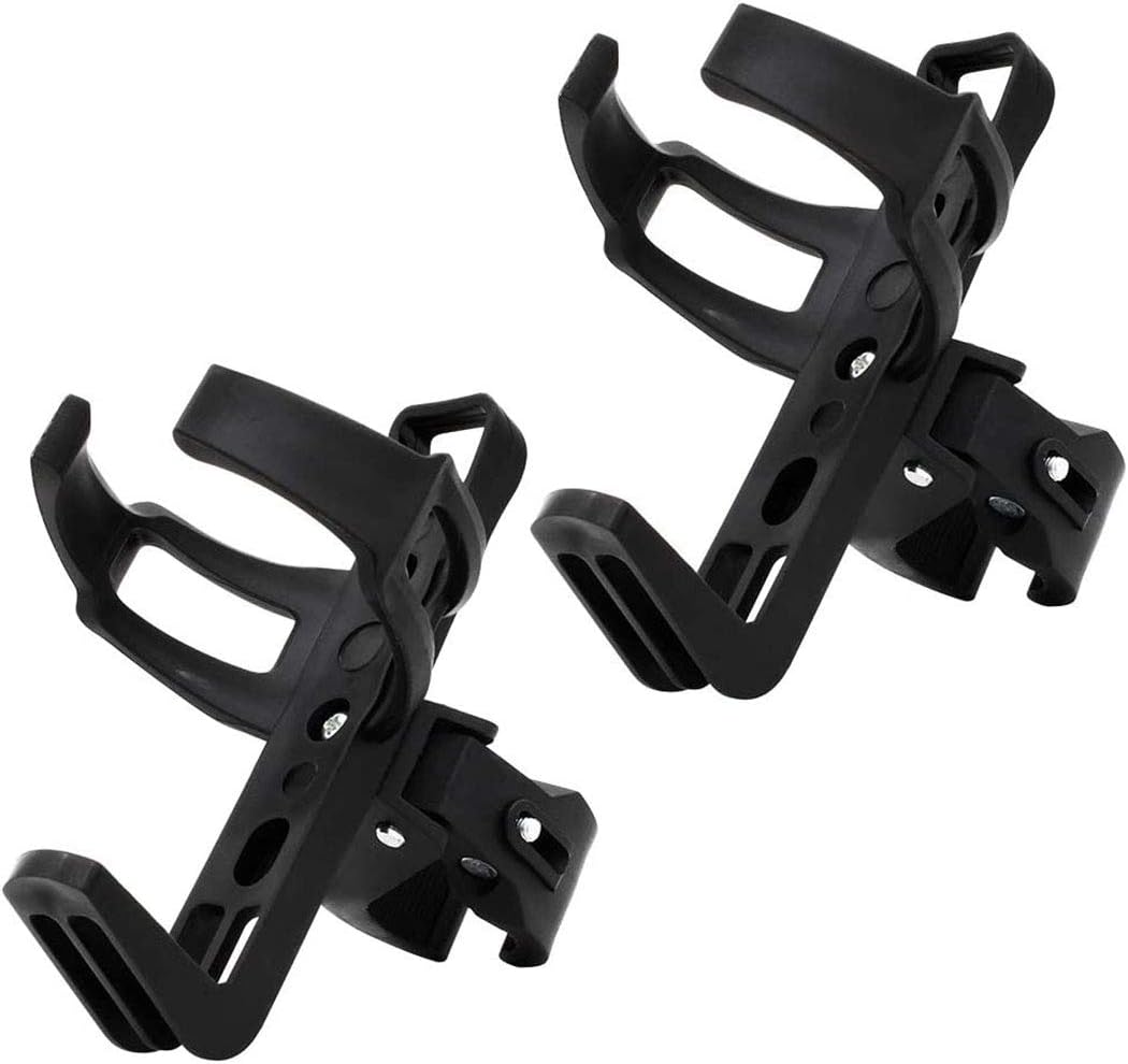 LIPROFE 2 PCS Adjustable Bike Water Bottle Holder Mountain Road Bicycle No Screws Bottle Cage Rack 360 Degree Rotating
