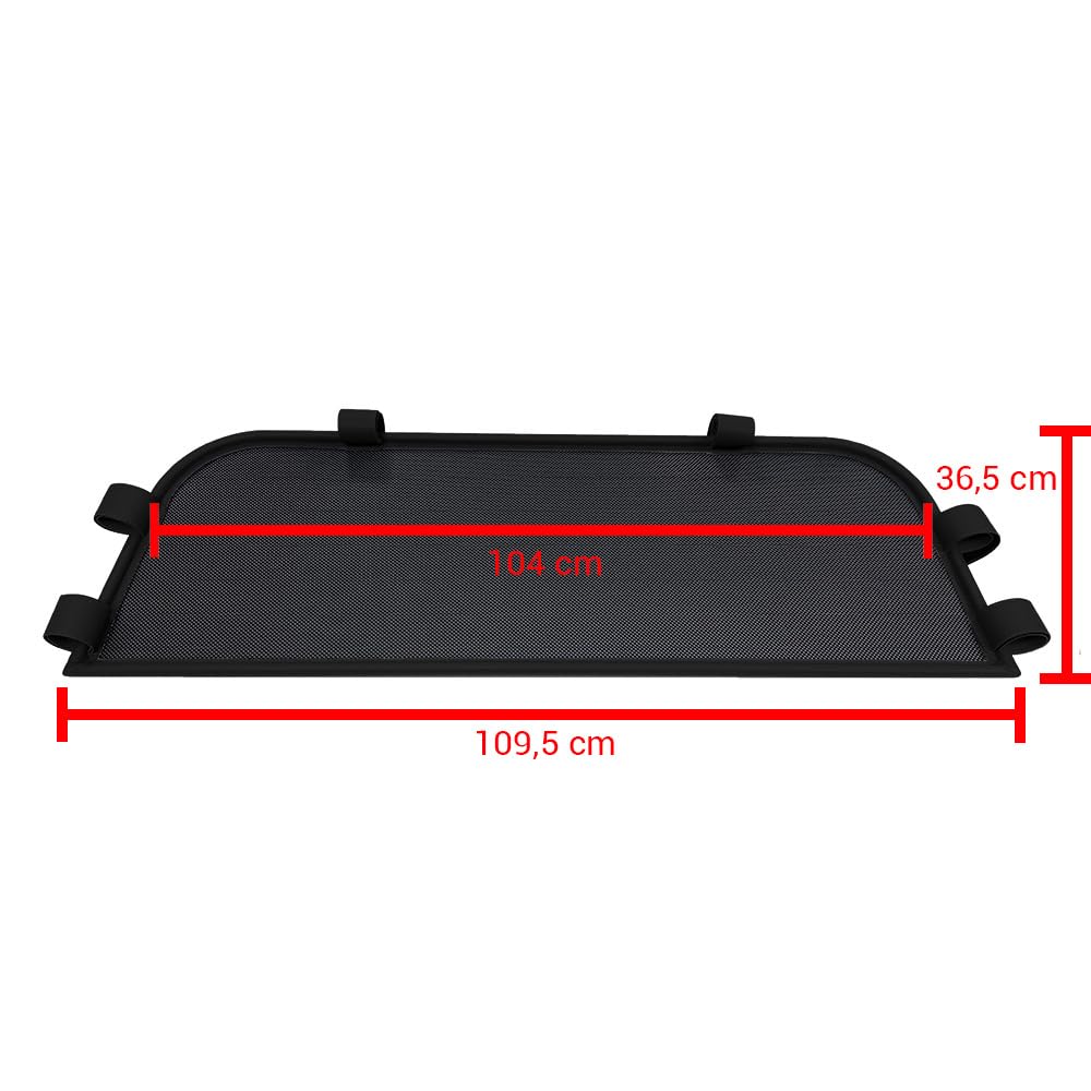 Aperta Windschott passend für Volkswagen Buggy (1960-present) - Ohne Bohren - 100% Passgenau OEM Qualität Schwarz Windstop Windabweiser
