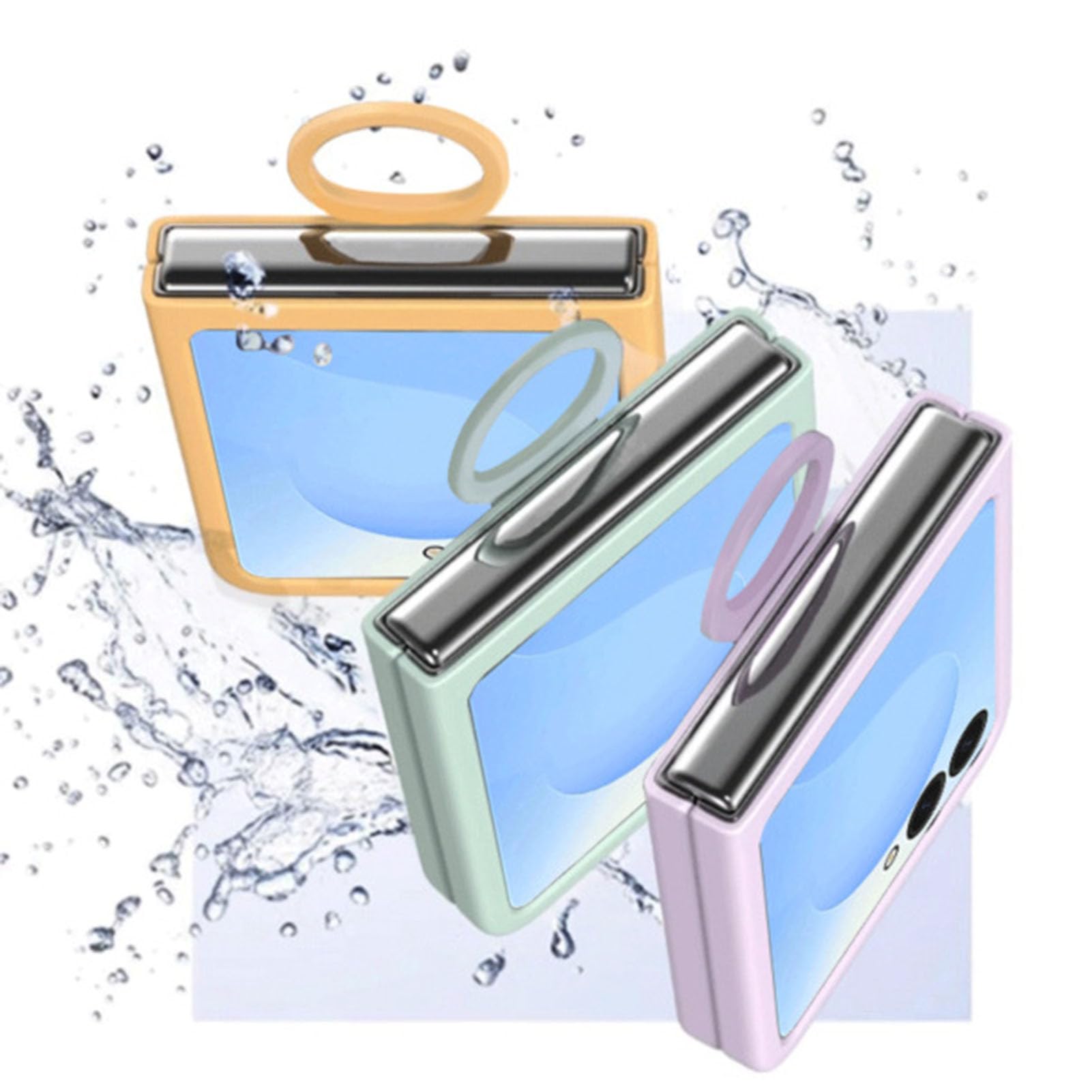 Generico Custodia minimalista for Samsung Galaxy Z Flip 8 anello dito