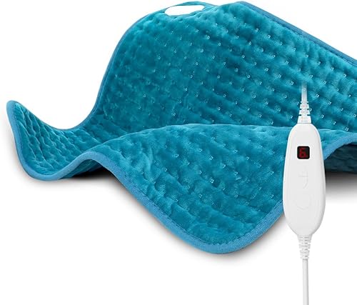 DAILYLIFE Almohadilla térmica para aliviar el dolor de espalda, almohadillas térmicas eléctricas de 20 x 24 pulgadas para calambres, espalda,