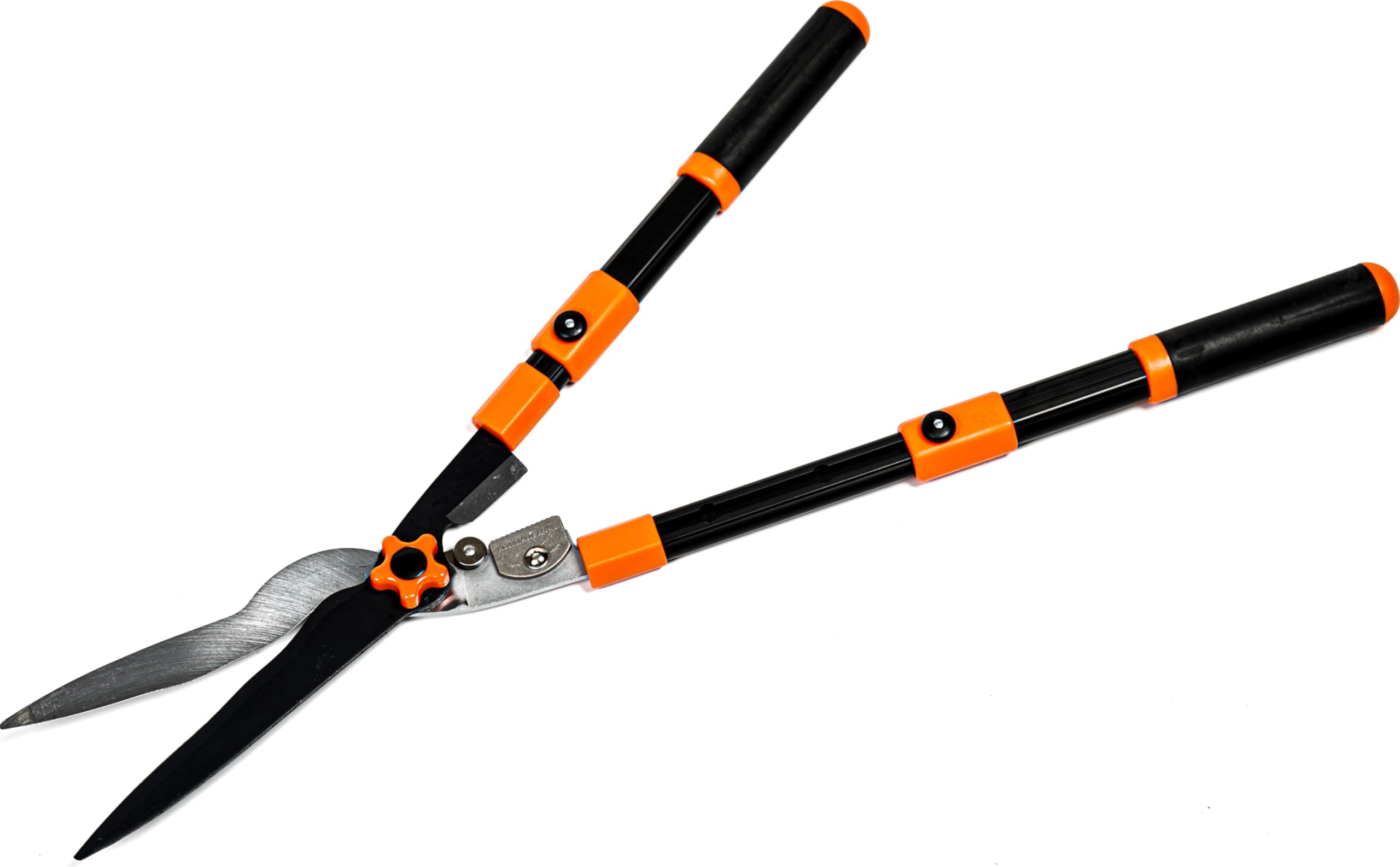 Taille-haie télescopique - Access Garden Suisse, en aluminium avec lames acier, coupe de 1 à 8 mm, sécateur intégré