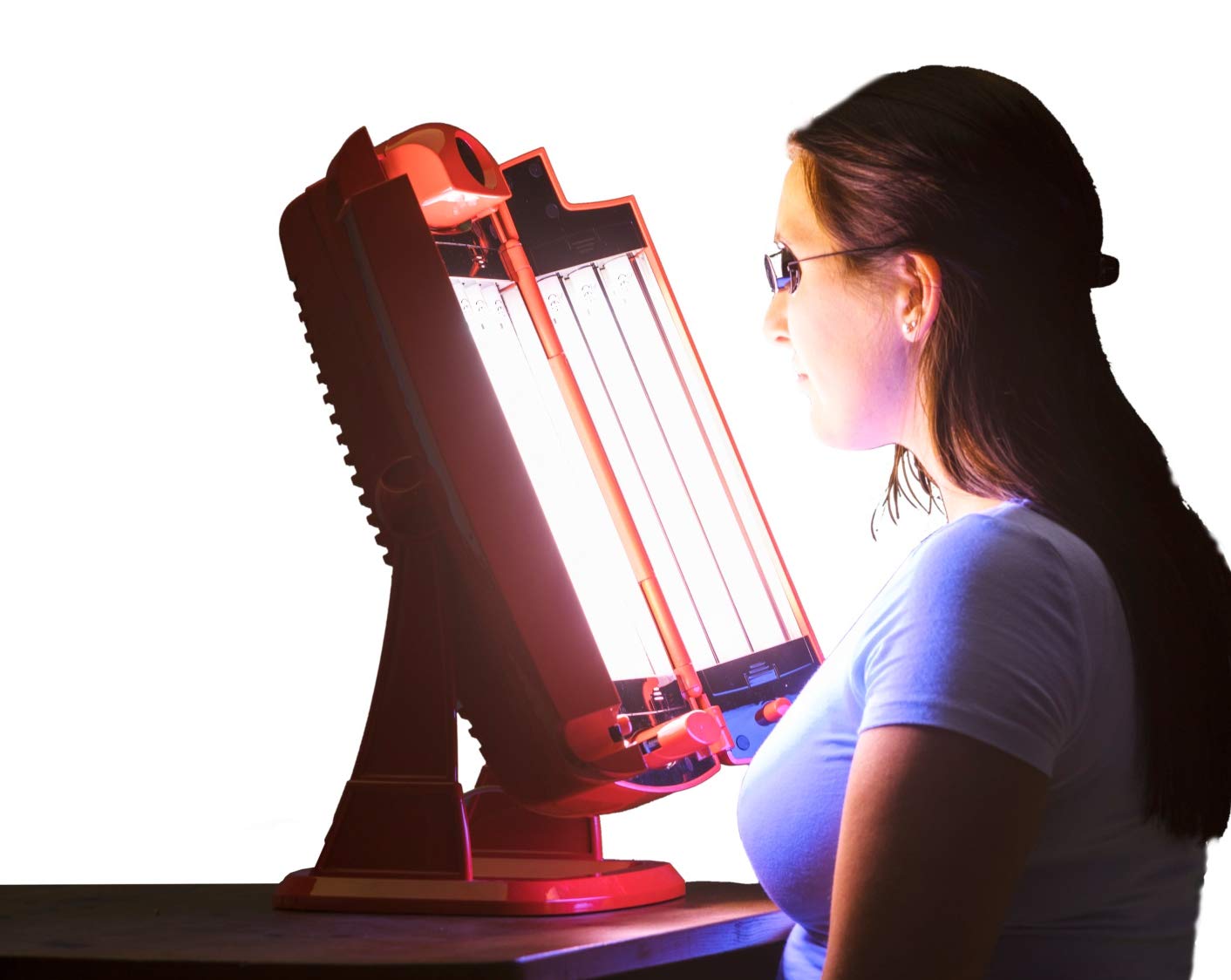 Solarium para la cara y la parte superior del cuerpo (FacialTanner Rubino para UV, colágeno e infrarrojos)