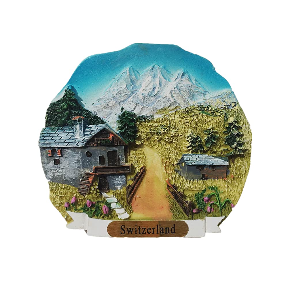3D Alps Switzerland Fridge Magnet Souvenir Gift Refrigerator Magnetic Sticker Collection