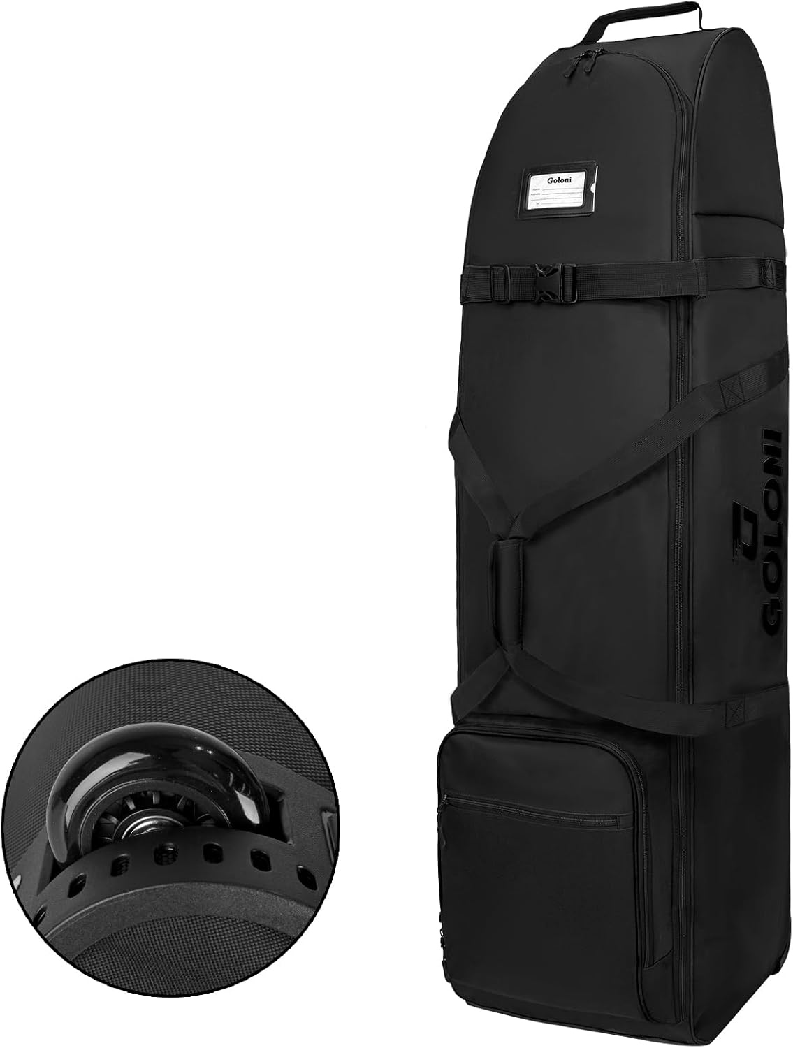 Goloni Golf Travel Bag with Wheels, Airline Approved Golf Club Travel Bag, Carry-On Golf Travel Case