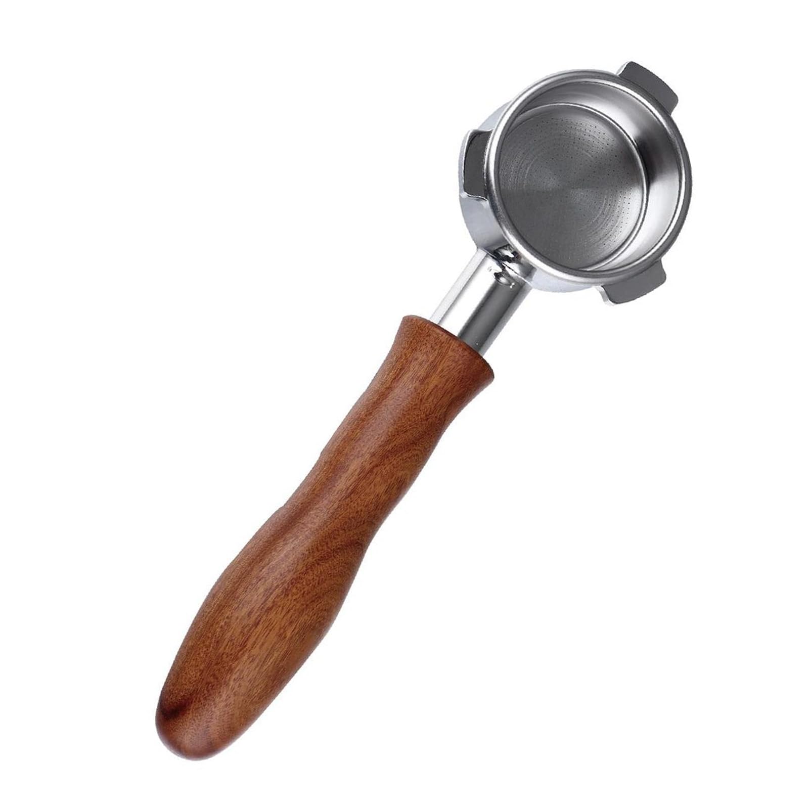 Msioytog Stainless Steels Coffee Bottomless Portafilter Handle Durability for Espressos Machines and Pouring Brewing Steels Coffee Bottomless Portafilter