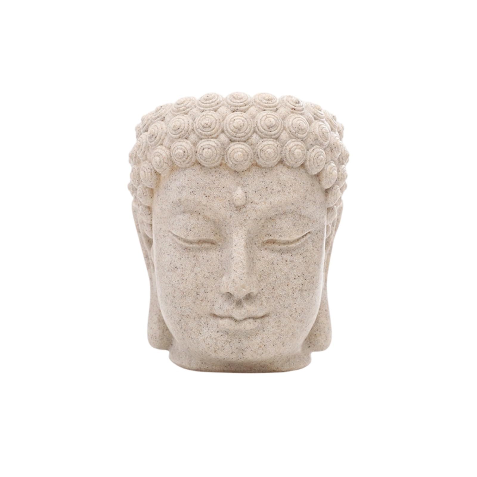 Unique Buddha Sculpture Planter, Resin Statue Planter for Small Plants in Living Room Patio Space