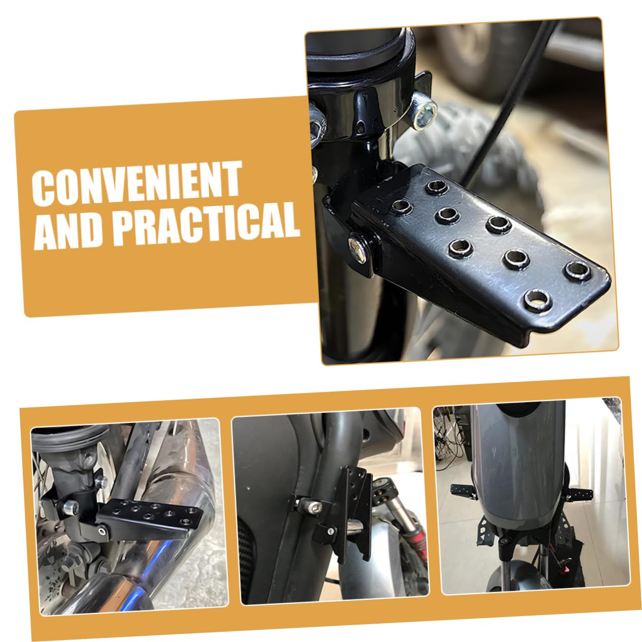 ULTECHNOVO 4paia Poggiapiedi Posteriori Per Bici Pedali Antiscivolo Accessori Per Ciclismo Facile Installazione Design Compatto e Durevole Per Mountain Bike e Bmx