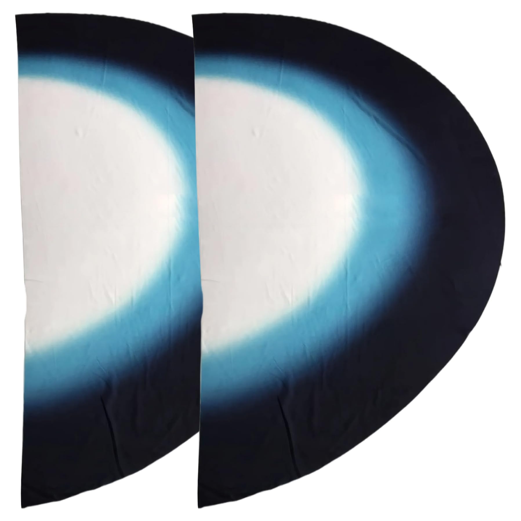 Drapeaux culte en demi-cercle aile d'ange avec 2 tiges réglables