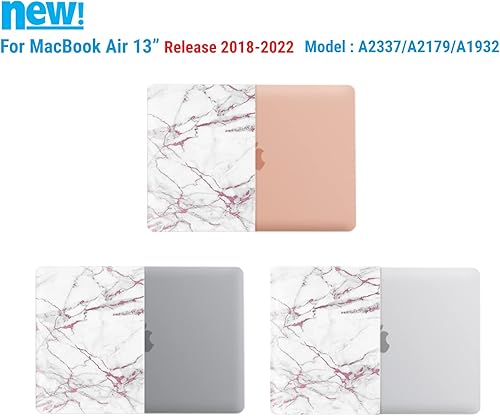 Miniatura 98 de IBENZER - Carcasa rígida para MacBook Air de 13 pulgadas versión 2020, 2019, 2018, A1932, A2179, con funda de teclado para Apple Mac Air 13 Retina