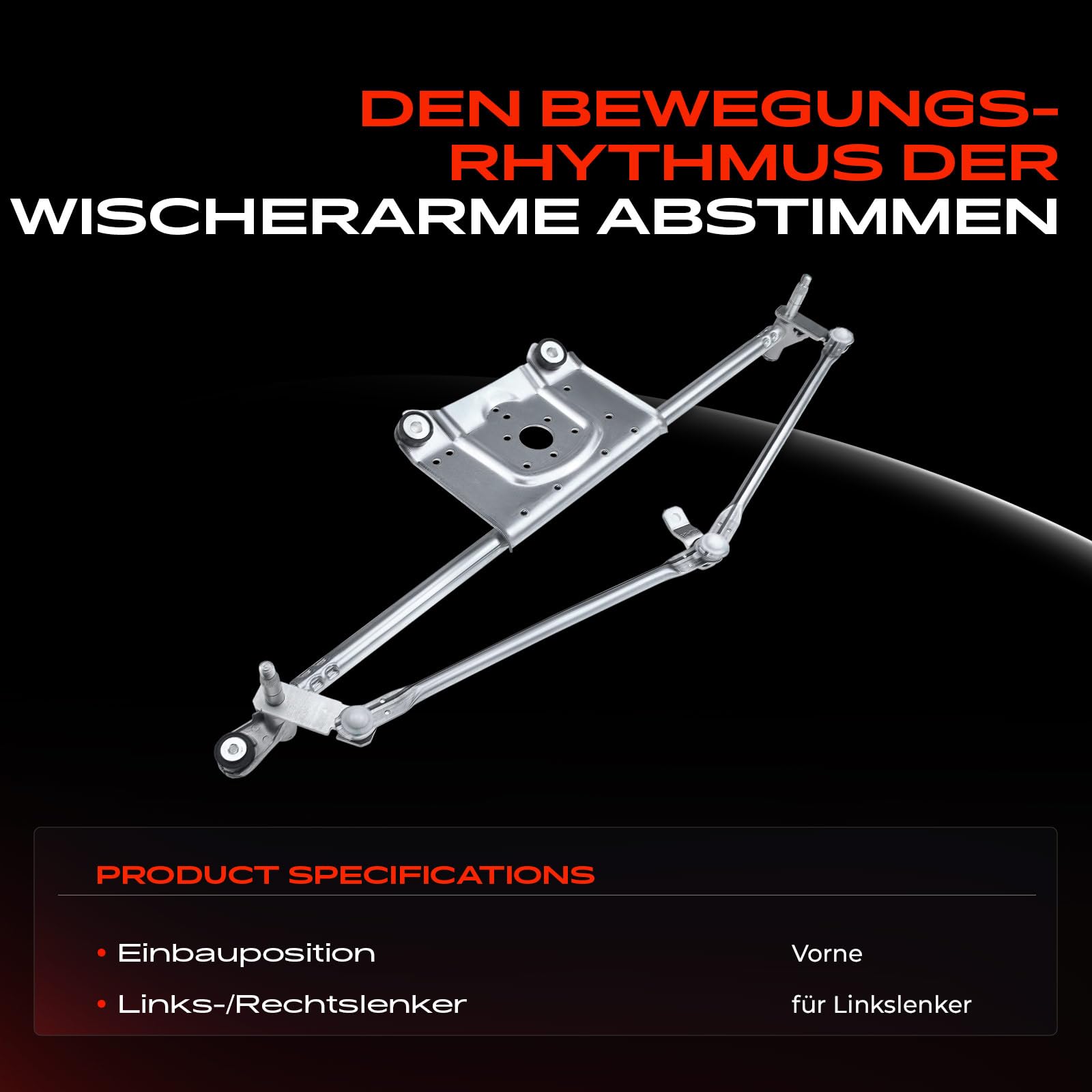 Frankberg Meccanismo tergicristallo senza motore 55155092AE | Compatibile con: Grand Cherokee II WG WJ