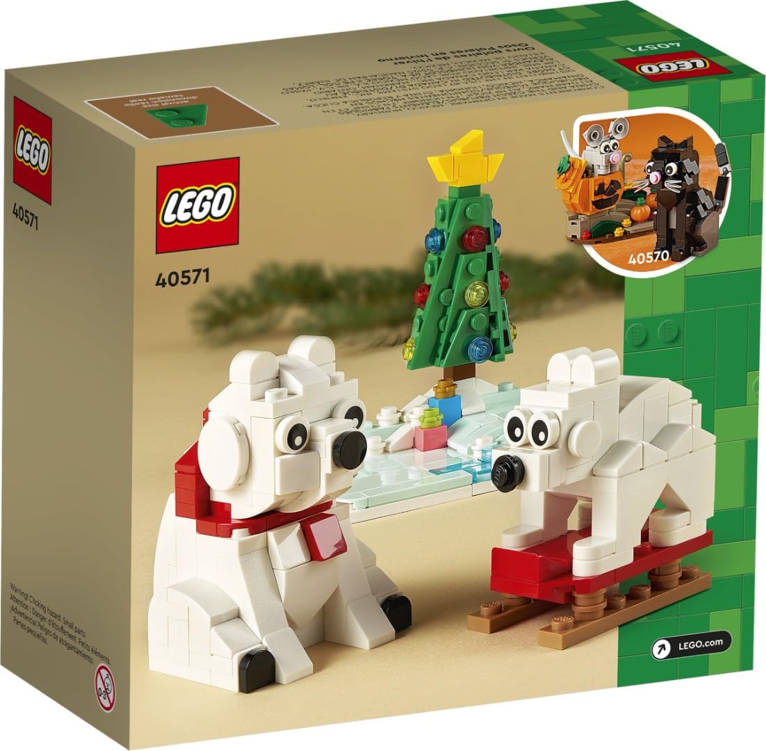 LEGO Wintertime Polar Bears - 40571, Black, Medium