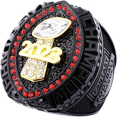 Miniatura 2 de Anillo de campeonato de fútbol de fantasía 2023 Premio Trofeo Premio Deporte MVP Ganador del campeón de la Liga FFL