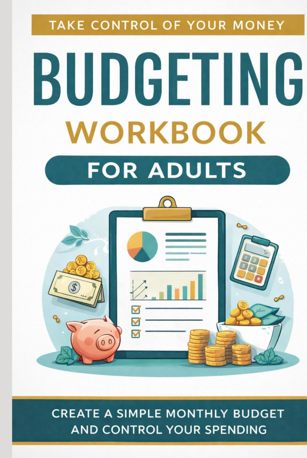 Budgeting Workbook for Adults: A Practical Plan to Control Spending, Track Expenses, and Build a Simple Monthly Budget That Works (The Money Mastery Workbook Series)