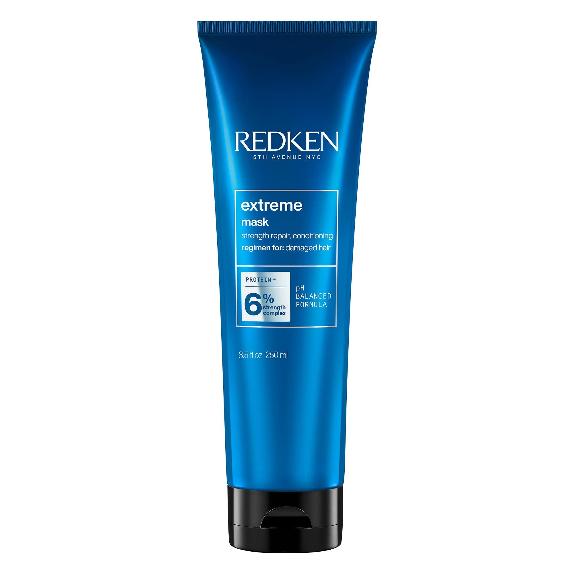 REDKEN Hair Mask Treatment, Fortifies & Strengthens Distressed Hair, Extreme, 250 ml