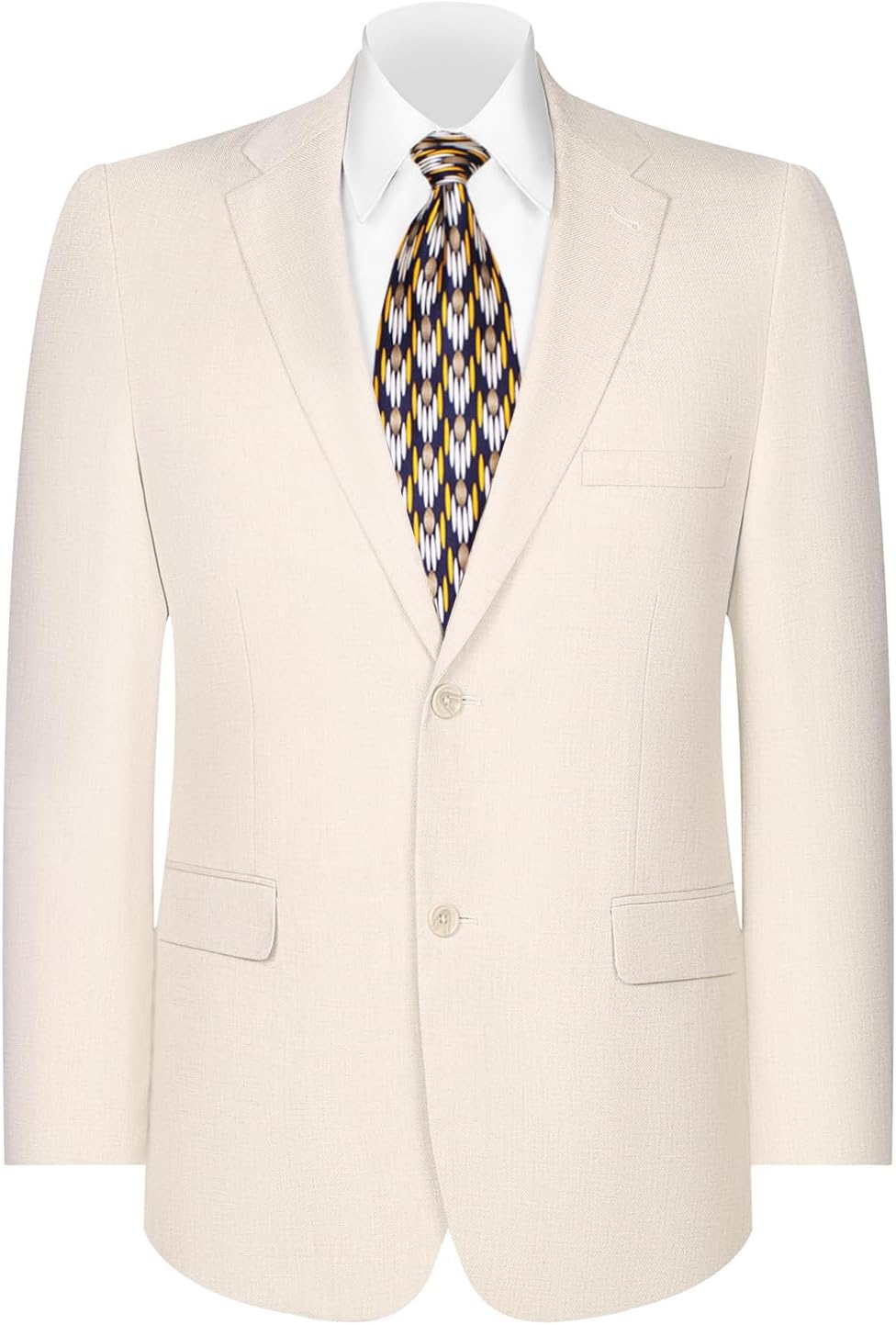 AMY ZHU Men’s Sport Coat Classic Fit 2 Button Stretch Blazer Suit Jacket