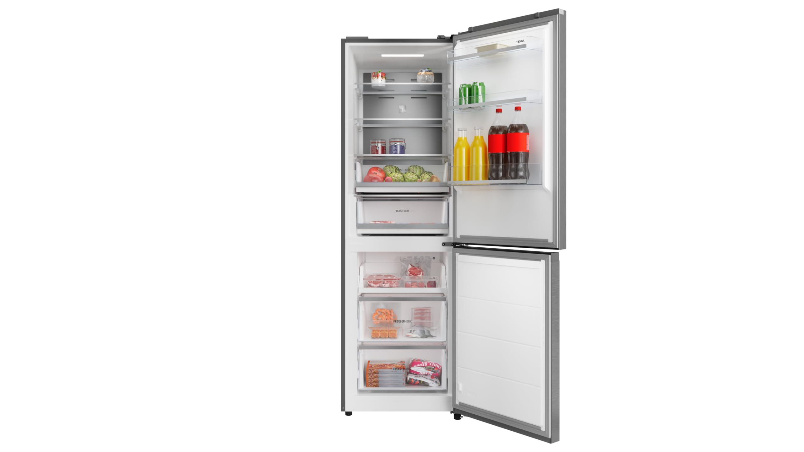 Teka - Frigorífico independiente con congelador inferior Total No Frost - Modelo RBF 64660 SS